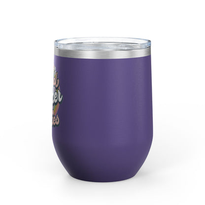 Cool Birder Vibes Wine Tumbler - 12oz Insulated Drinkware for Nature Lovers