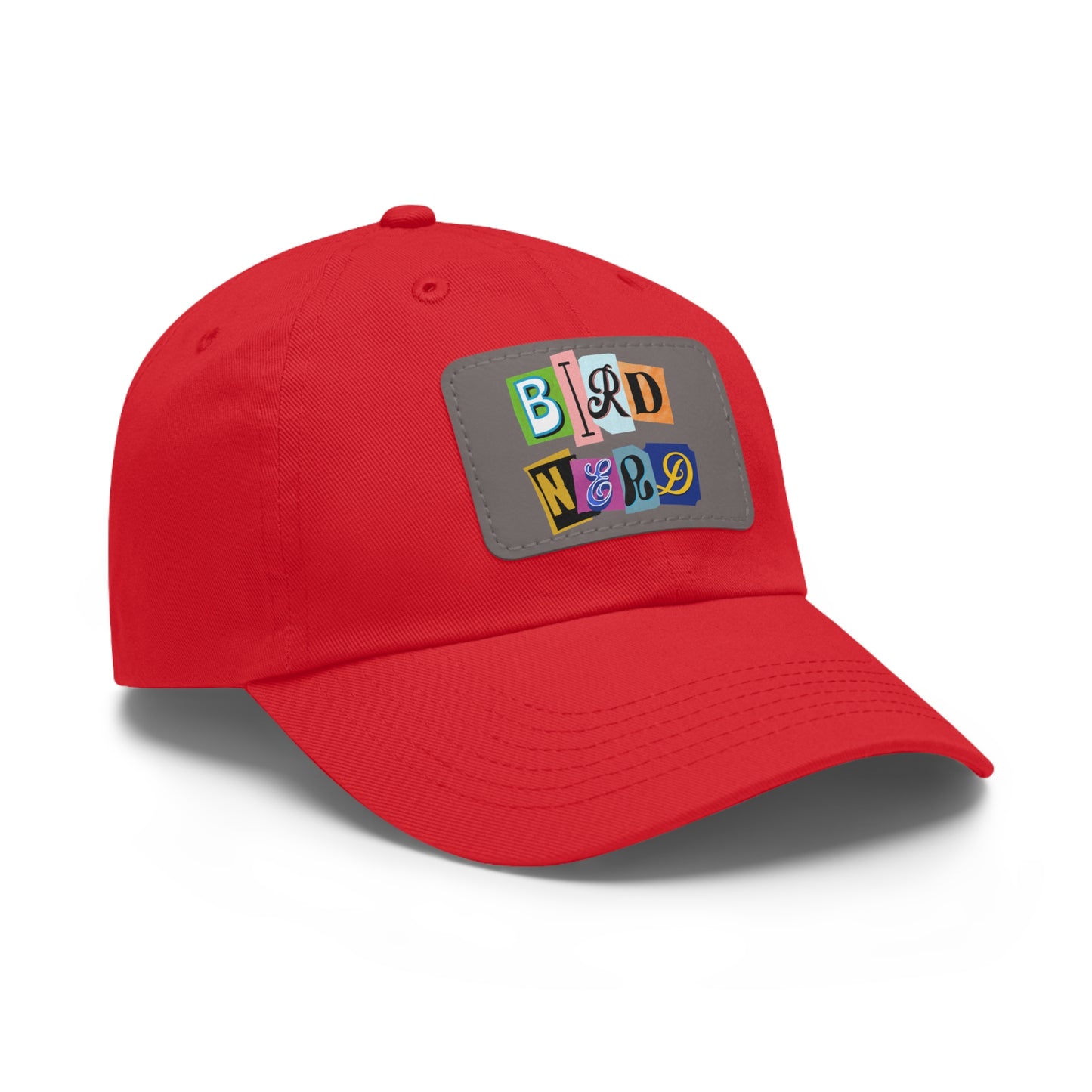 The Nerdy Birder - Bird Nerd Dad Hat with Leather Patch, Casual Cap for Bird Lovers, Unique Gift for Birdwatching, Outdoor Adventure Hat, Unisex