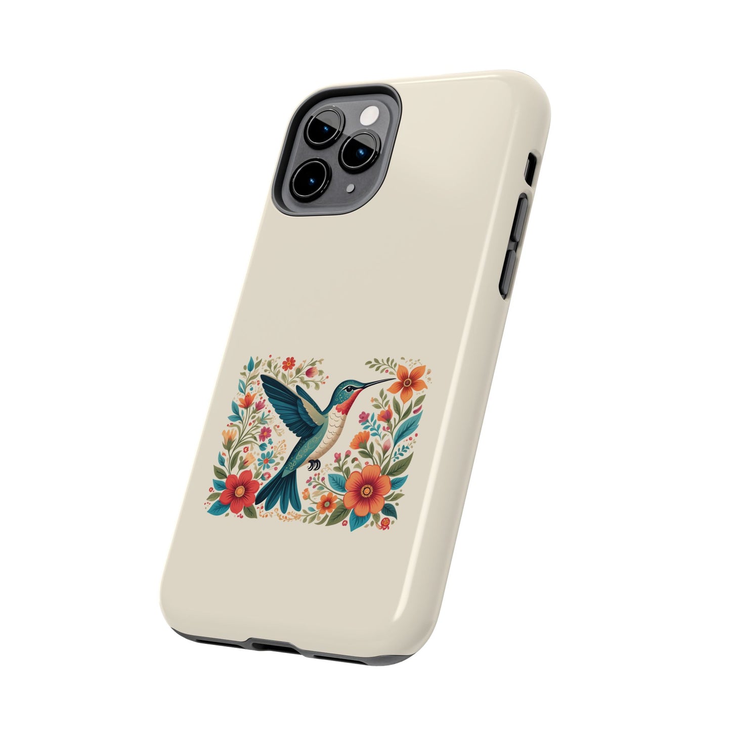 Hummingbird in Bloom Tough Phone Cases