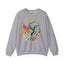 Hummingbird Rainbow Graphic Unisex Crewneck Sweatshirt