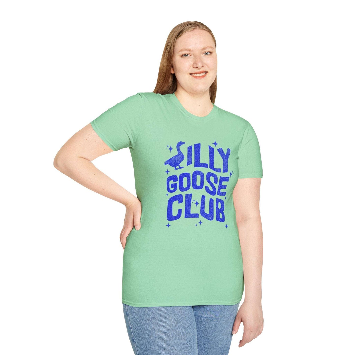 Silly Goose Club Unisex Softstyle T-Shirt - Retro Vibe Tee for Casual Wear