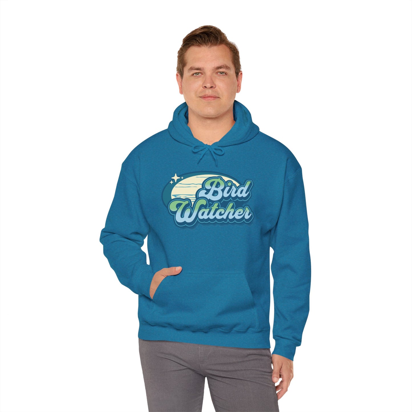 The Nerdy Birder Bird Watcher Teal Unisex Hoodie - Cozy Sweatshirt for Nature Lovers