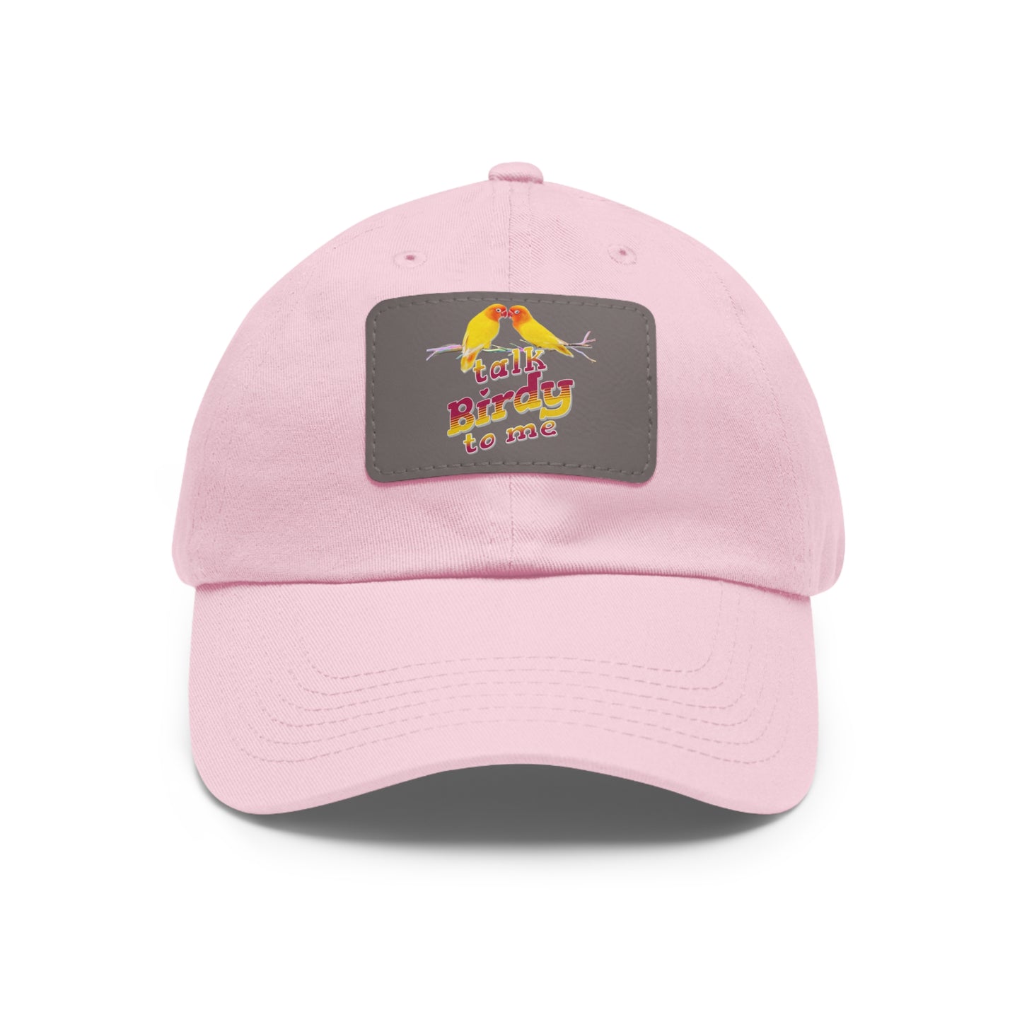 The Nerdy Birder Talk Birdy To Me Dad Hat with Leather Patch Stylish Outdoor Cap