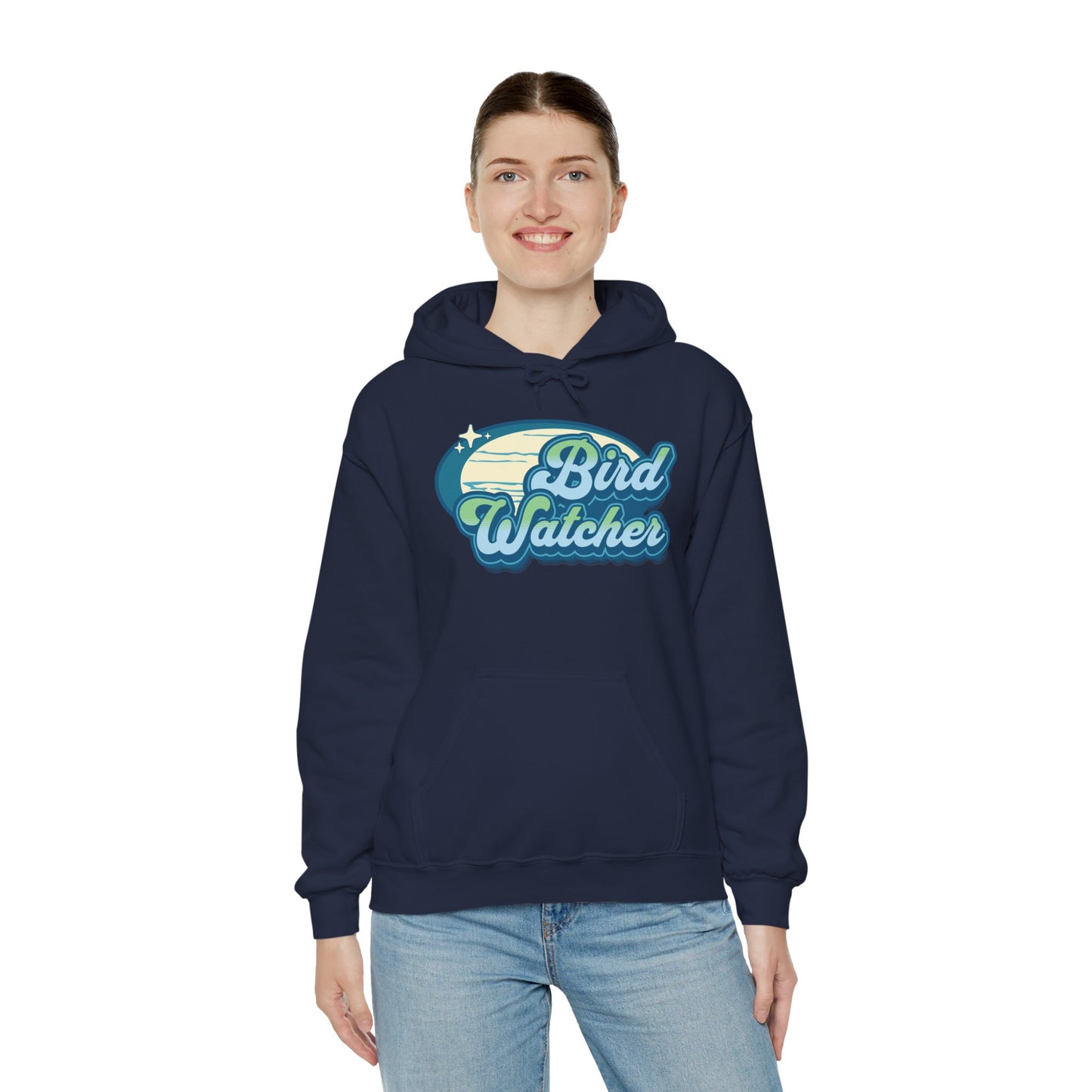 The Nerdy Birder Bird Watcher Teal Unisex Hoodie - Cozy Sweatshirt for Nature Lovers