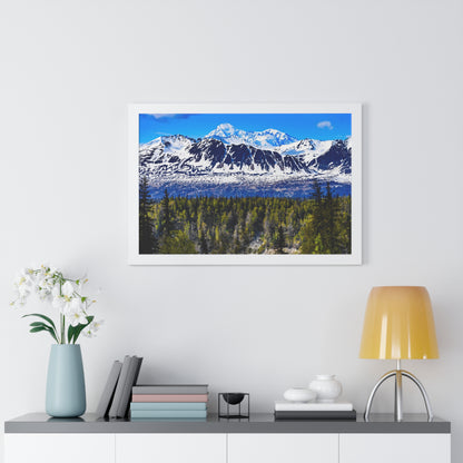 Mountain Landscape Framed Poster, Scenic Wall Art, Nature Decor, Gift for Outdoor Lovers, Home Office Artwork, Nature