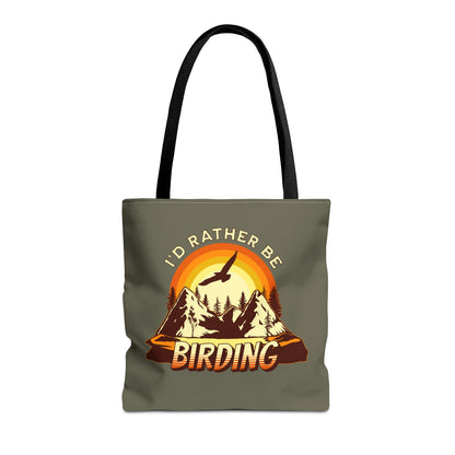 I'd Rather Be Birding Tote Bag - Eco-Friendly Carry All for Nature Lovers