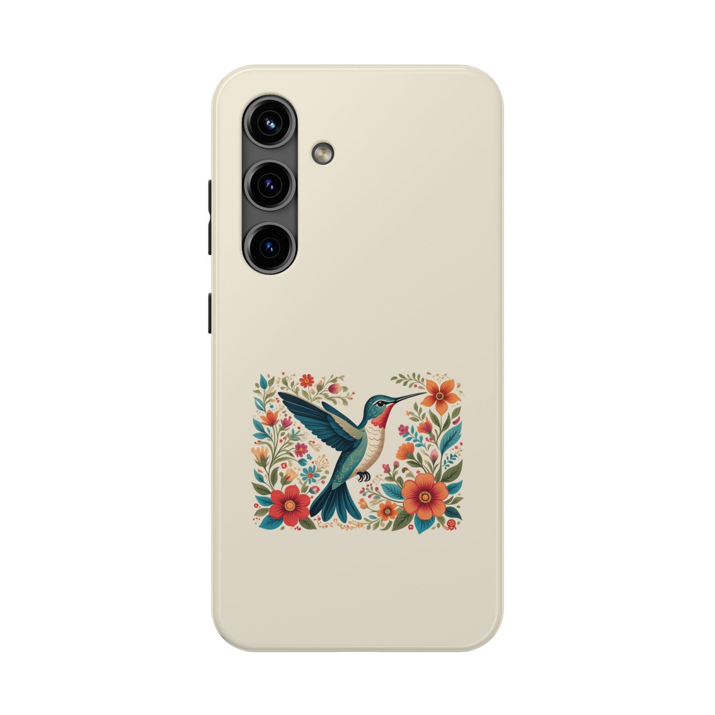 Hummingbird in Bloom Tough Phone Cases