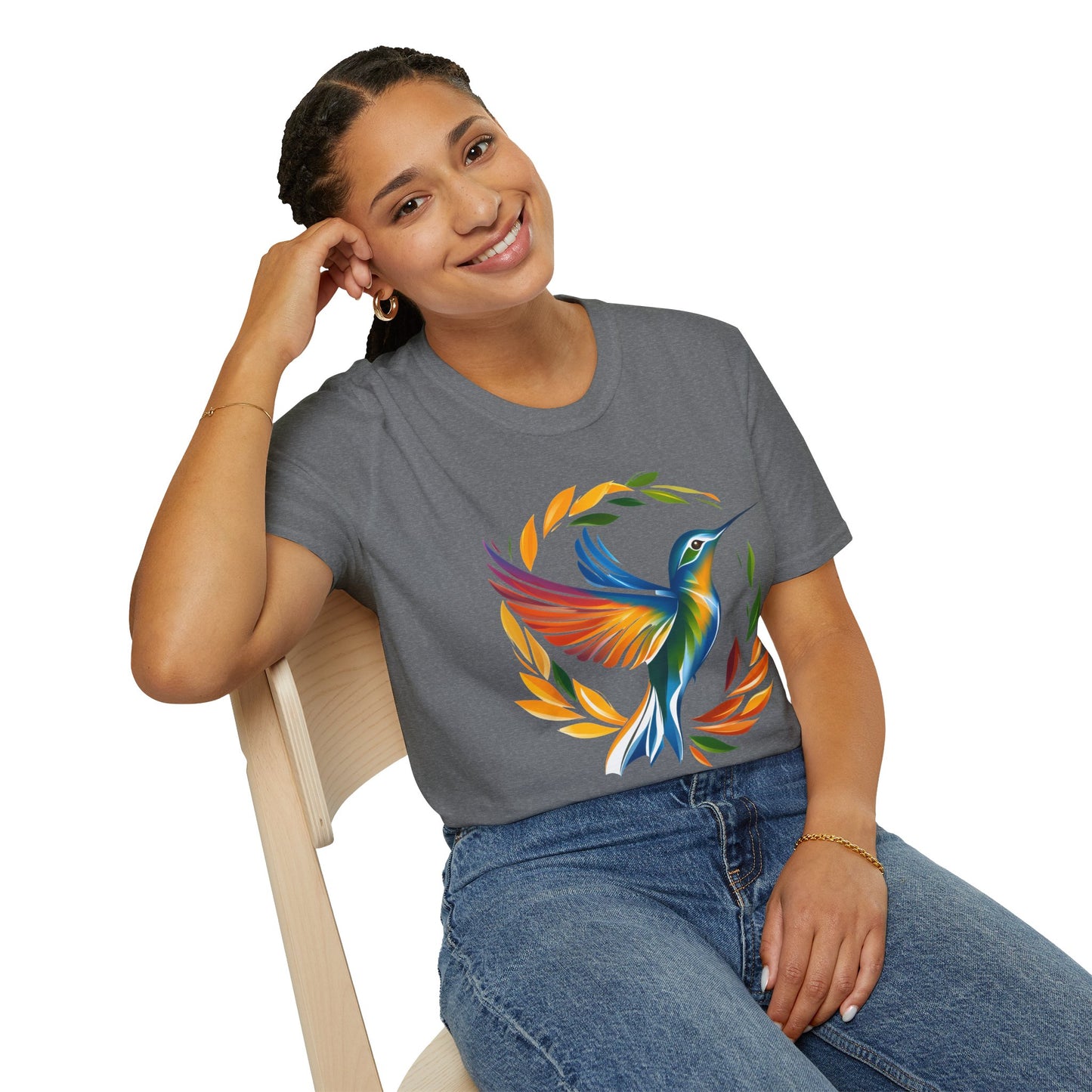 Hummingbird Rainbow Softstyle T-Shirt