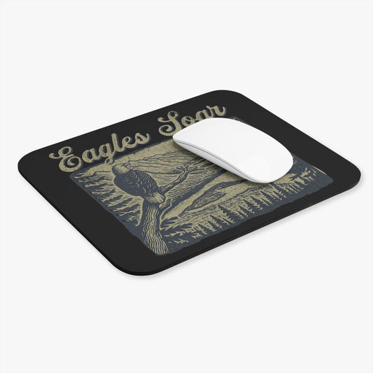 Eagles Soar Mouse Pad - Nature-Themed Desk Accessory