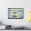 Serene Shoreline Bird Canvas Wrap - Horizontal Frame Art