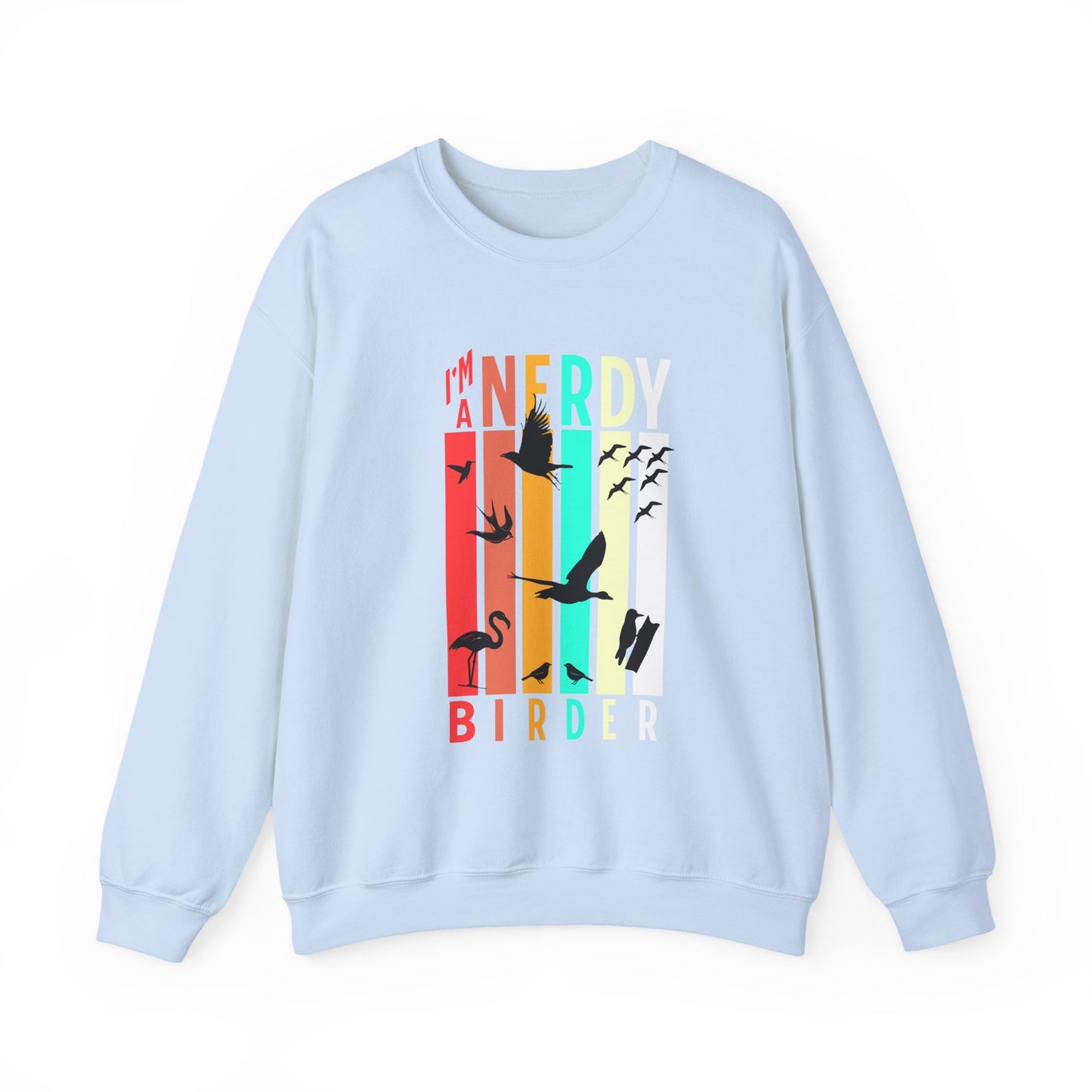 I'm A Nerdy Birder Unisex Heavy Blend Crewneck