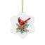 Holiday Cardinal Ceramic Ornament - Festive Decor for Christmas