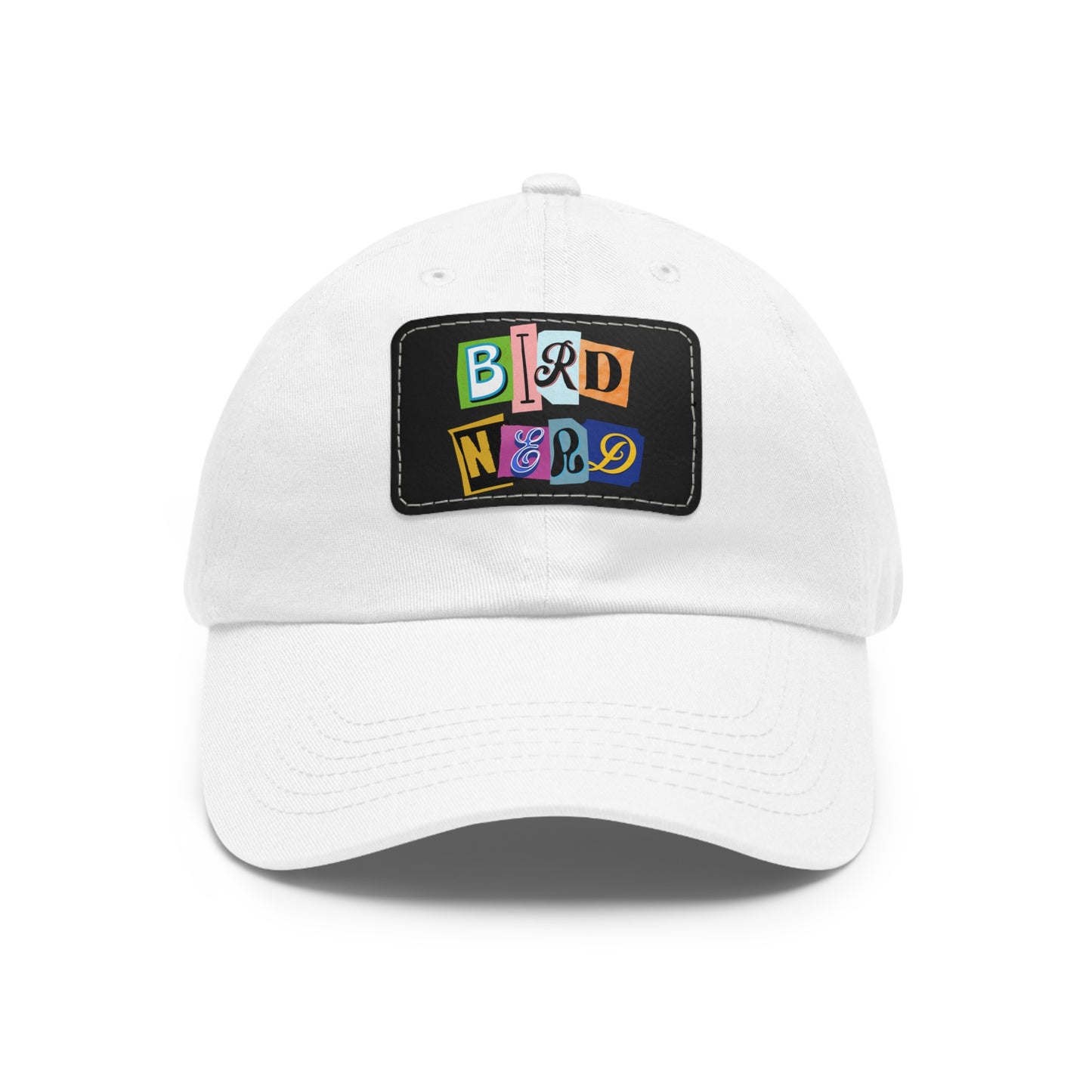 The Nerdy Birder - Bird Nerd Dad Hat with Leather Patch, Casual Cap for Bird Lovers, Unique Gift for Birdwatching, Outdoor Adventure Hat, Unisex
