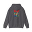 The Nerdy Birder - "Bird!" Back Design Unisex Hoodie - Cozy Sweatshirt for Nature Lovers