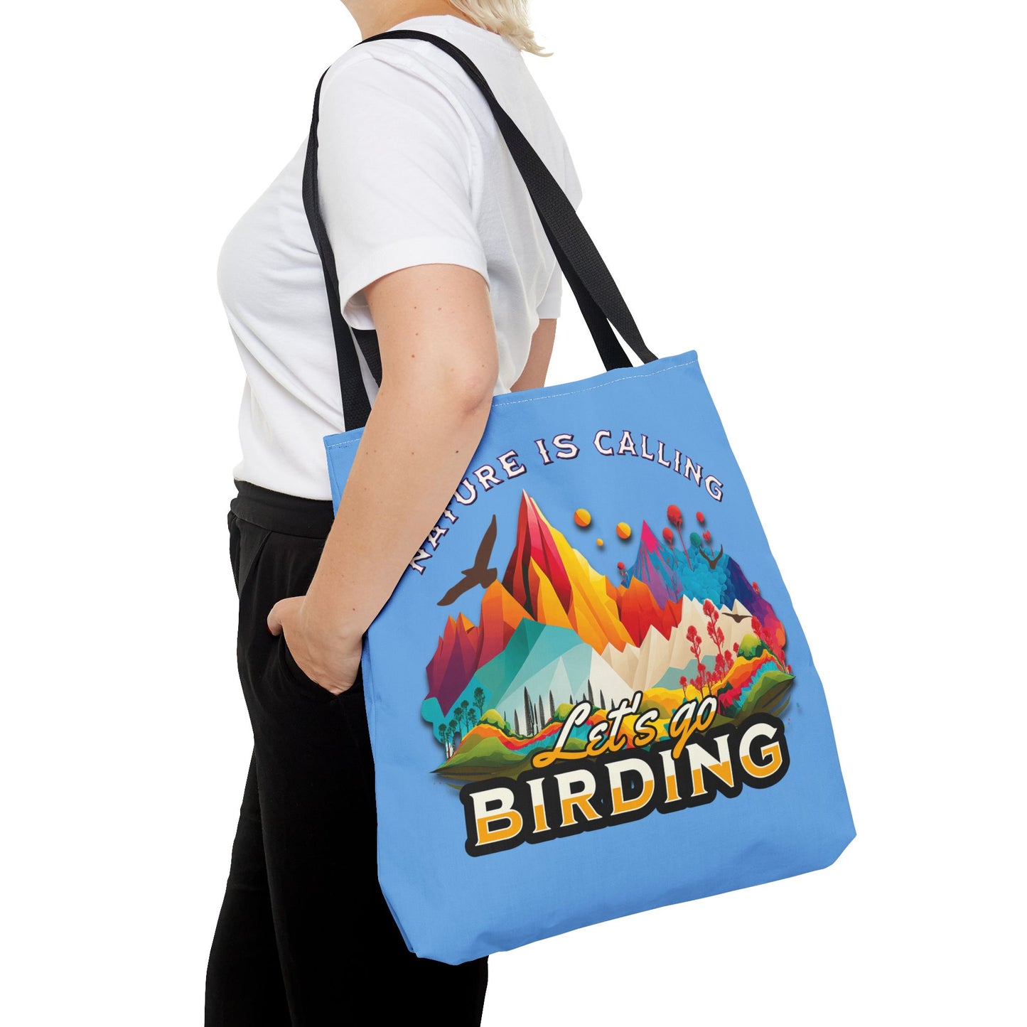 Nature-Inspired Tote Bag - 'Nature is Calling' Birding Design