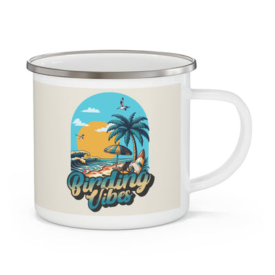 Birding Vibes Enamel Camping Mug - Adventure Awaits Outdoors
