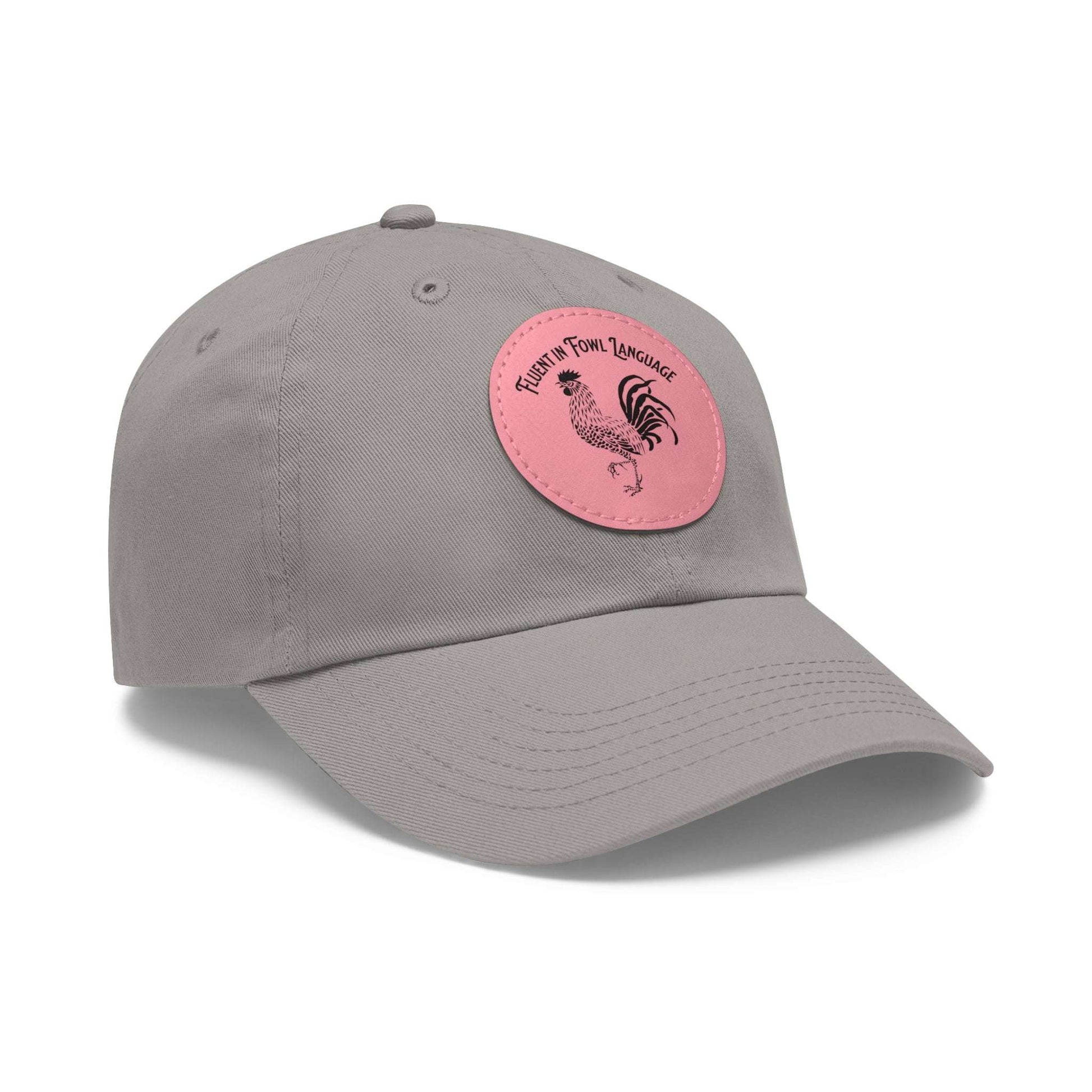 The Nerdy Birder - "Fluent in Fowl Language"  Dad Hat, Leather Patch Cap, Perfect Gift for Dads, Nature Lovers, Casual Style Cap, Summer Accessories