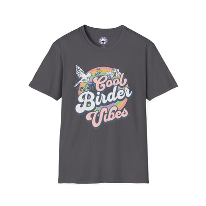 Cool Birder Vibes Unisex Softstyle T-Shirt | Perfect for Bird Lovers and Nature Enthusiasts