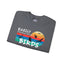 Easily Distracted by Birds Retro Sunset Crewneck Sweatshirt