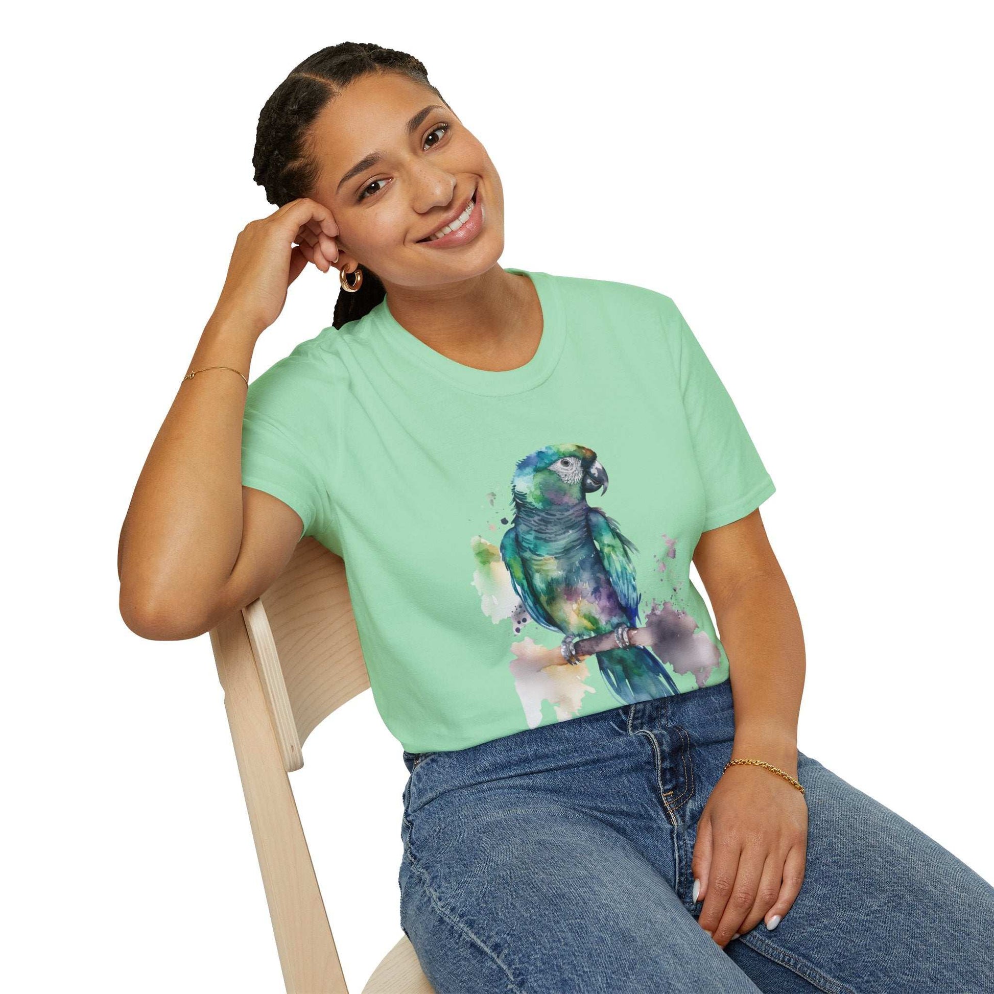 Elegant Parrot Unisex Softstyle T-Shirt