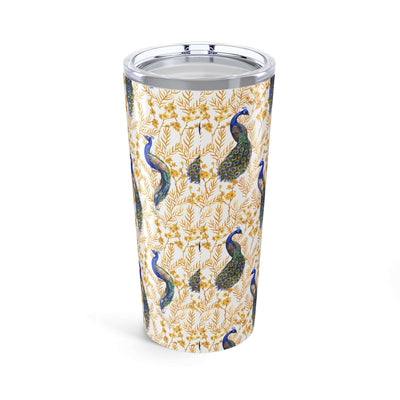 Elegant Peacock Pattern 20oz Tumbler - Perfect for Gifting and Everyday Use
