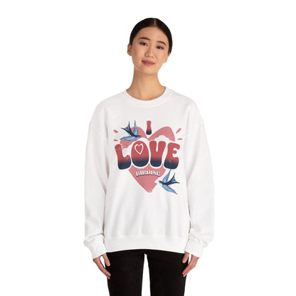 I Love Bird Watching Unisex Heavy Blend™ Crewneck Sweatshirt