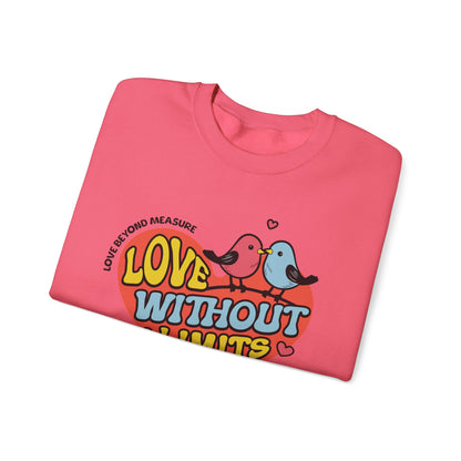 Love Without Limits Crewneck Sweatshirt | Unisex Heavy Blend™ | Cozy Gift for Couples