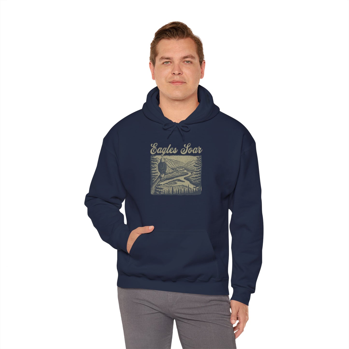 Eagle Soars Unisex Hoodie - Cozy Sweatshirt for Nature Lovers