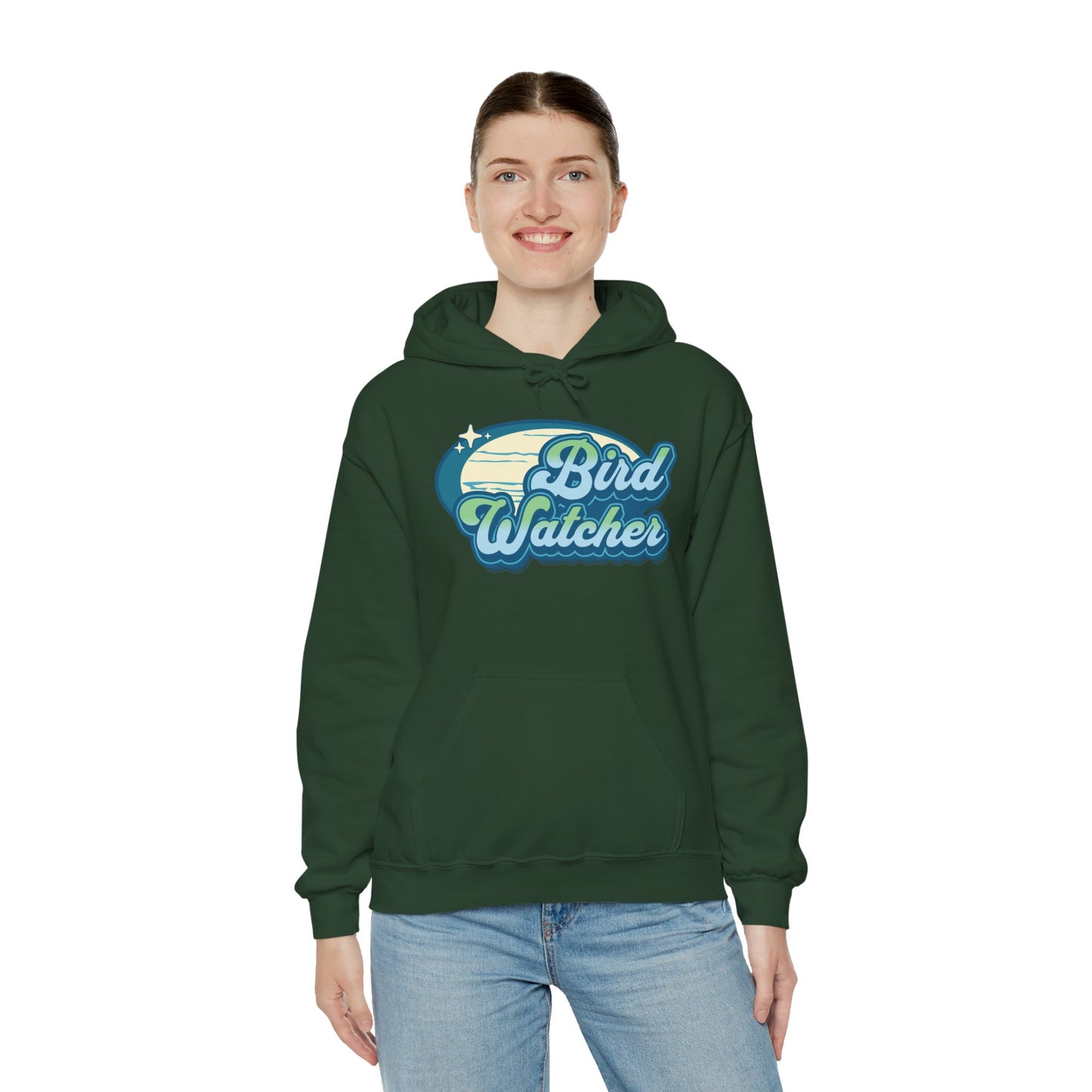 The Nerdy Birder Bird Watcher Teal Unisex Hoodie - Cozy Sweatshirt for Nature Lovers