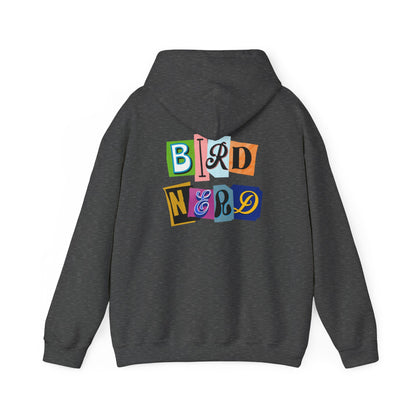 The Nerdy Birder - "Bird Nerd" Back Design Unisex Hoodie - Cozy Sweatshirt for Nature Lovers