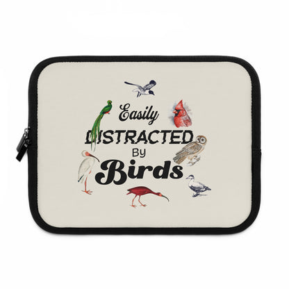 Easily Distracted by Birds Laptop Sleeve – Perfect for Bird Lovers and Nature Enthusiasts