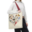 Heart of Birds Tote Bag - Natural color - Heart Design for Nature Enthusiasts