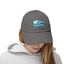 The Nerdy Birder Bird Watcher Teal Vintage Style Hat - Unisex Distressed Cap
