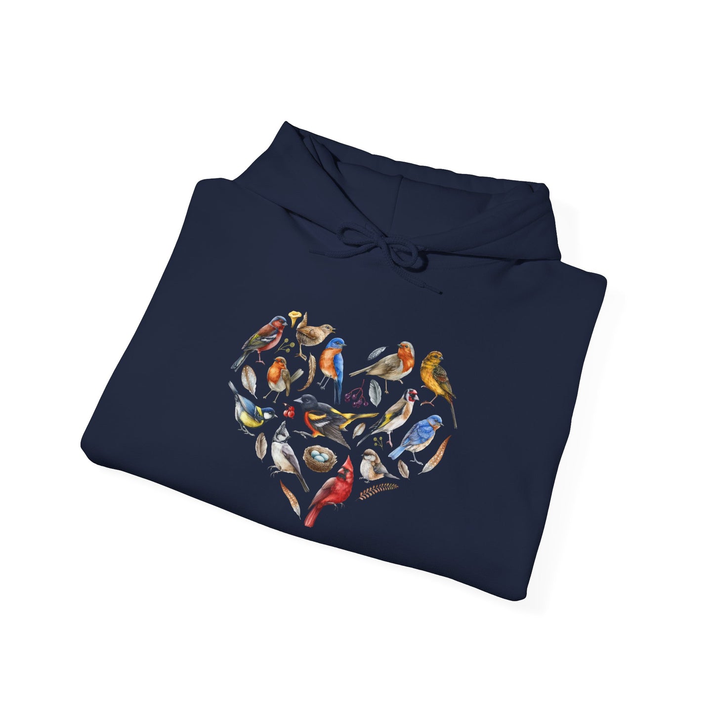 Bird Heart Unisex Hoodie - Cozy Sweatshirt for Nature Lovers
