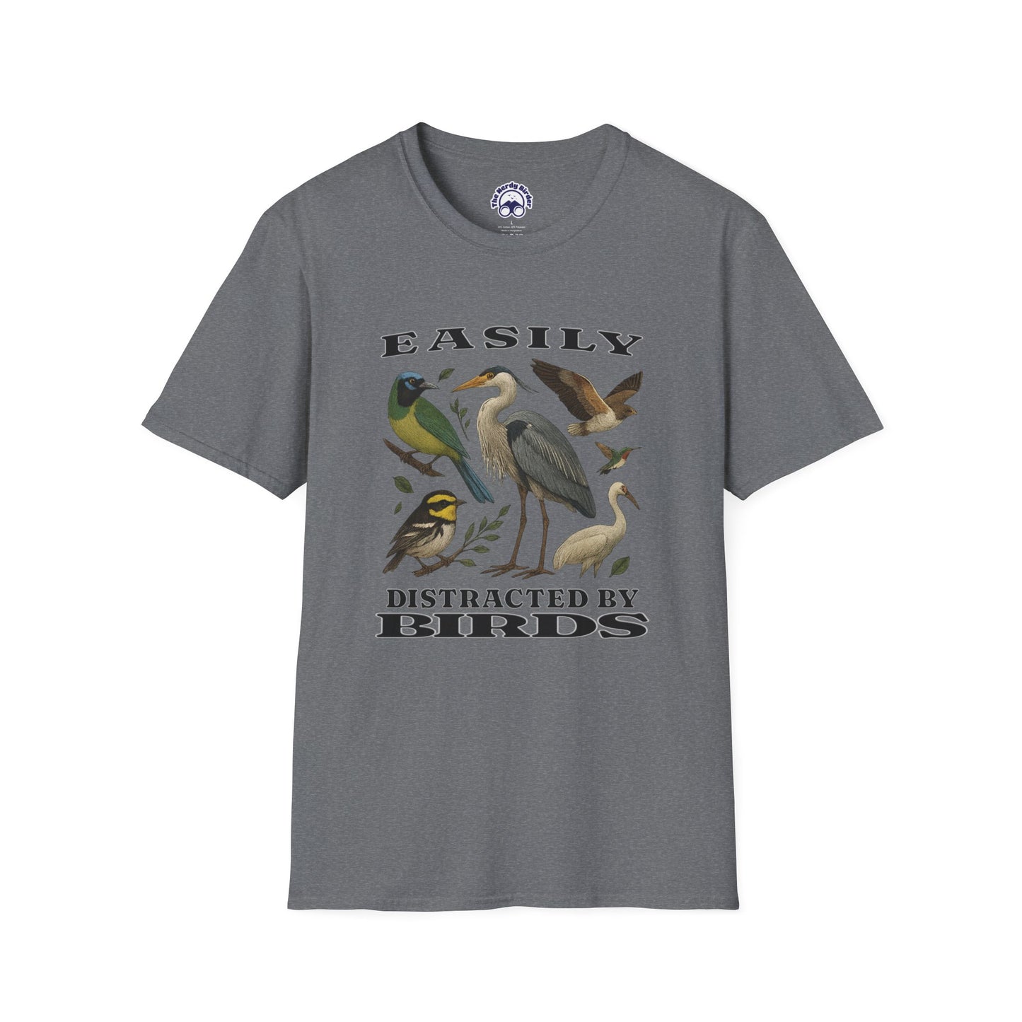 Easily Distracted by Birds Graphic T-Shirt