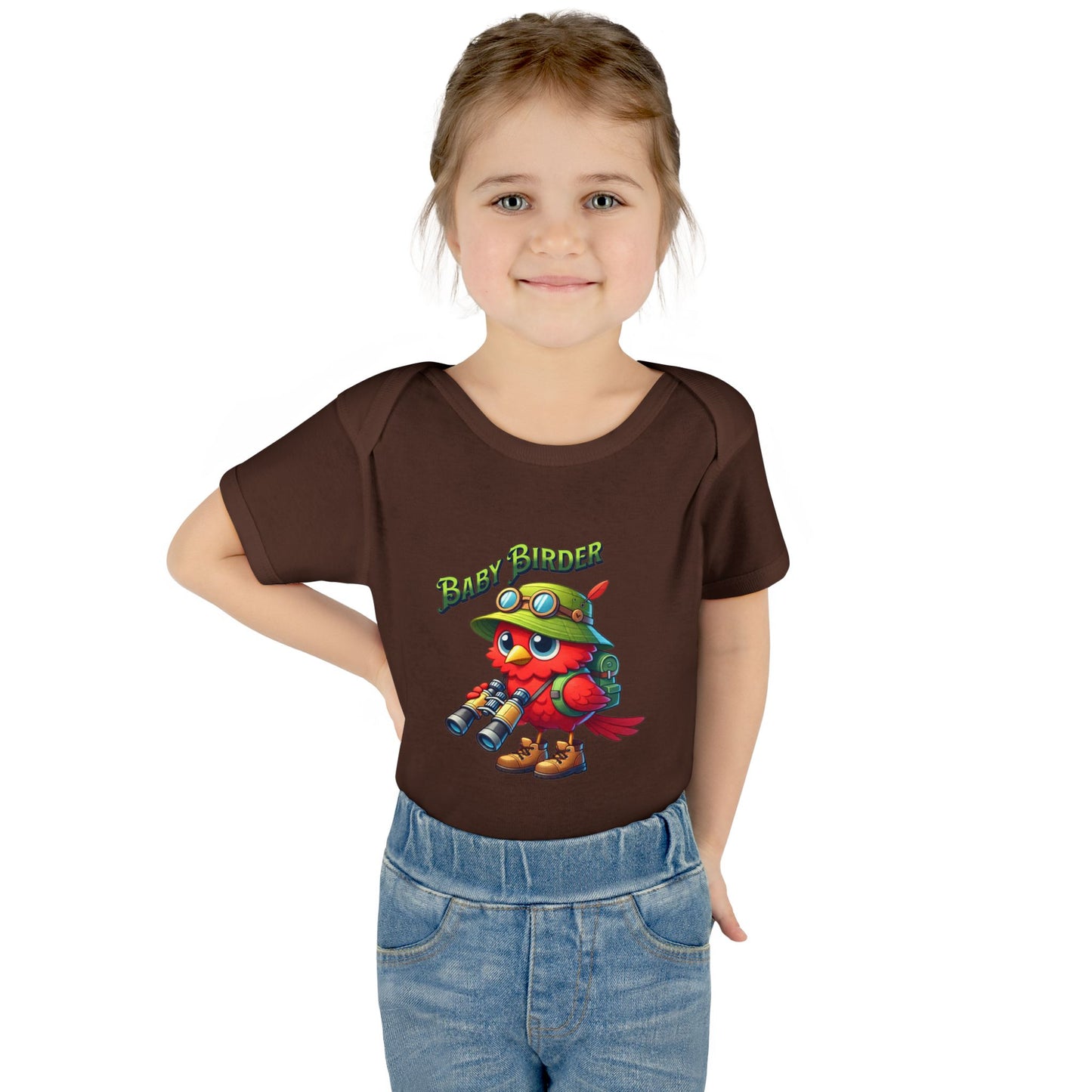 The Nerdy Birder - Baby Birder Infant Bodysuit, Cute Baby Clothes, Baby Shower Gift, Newborn Outfit, Baby Apparel, Gift for Bird Enthusiasts
