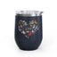 Bird Heart Wine Tumbler- 12oz Insulated Cup for Nature Lovers