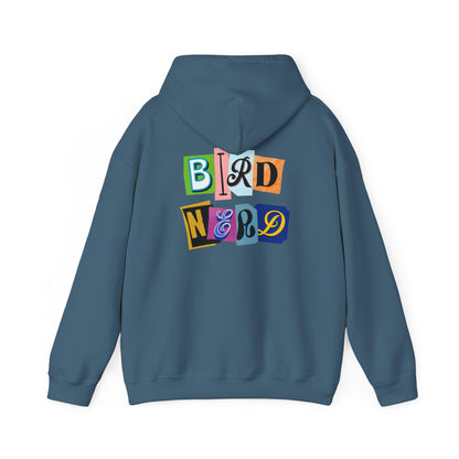 The Nerdy Birder - "Bird Nerd" Back Design Unisex Hoodie - Cozy Sweatshirt for Nature Lovers