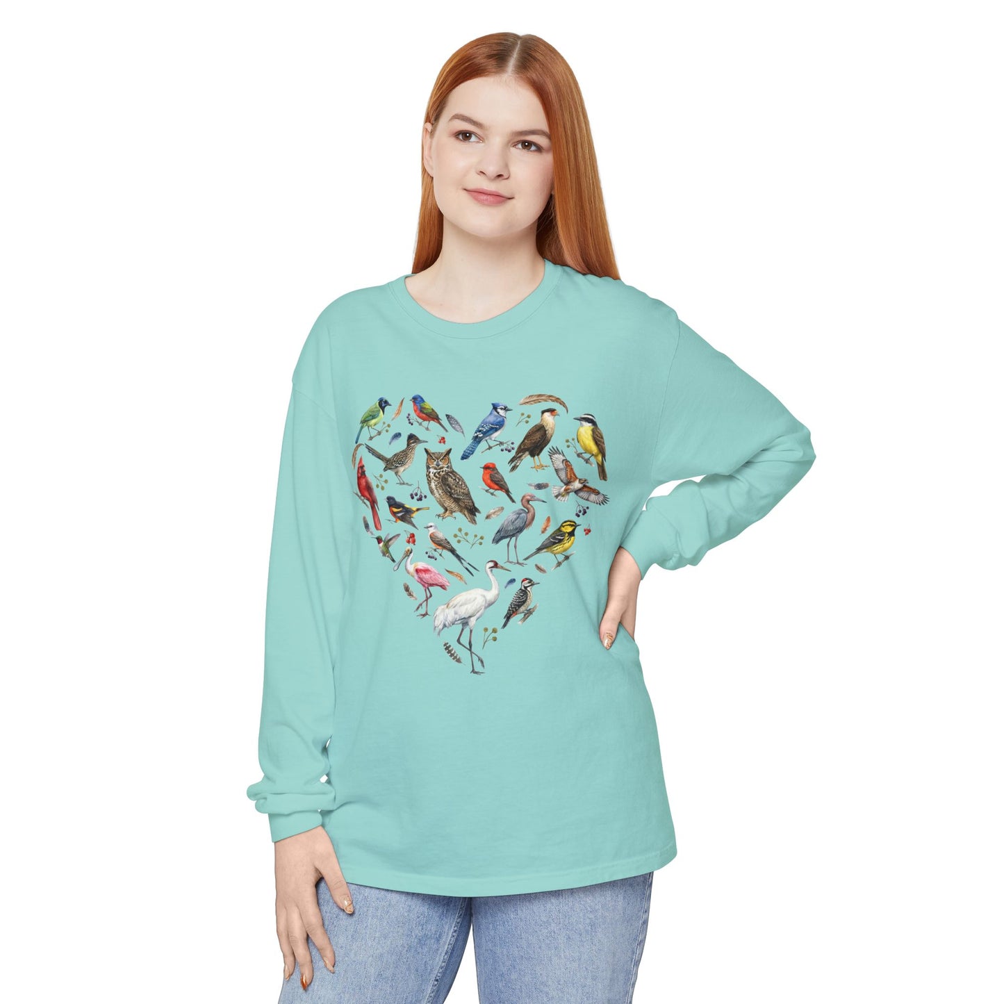 Heart of Texas Birds Long Sleeve Tee
