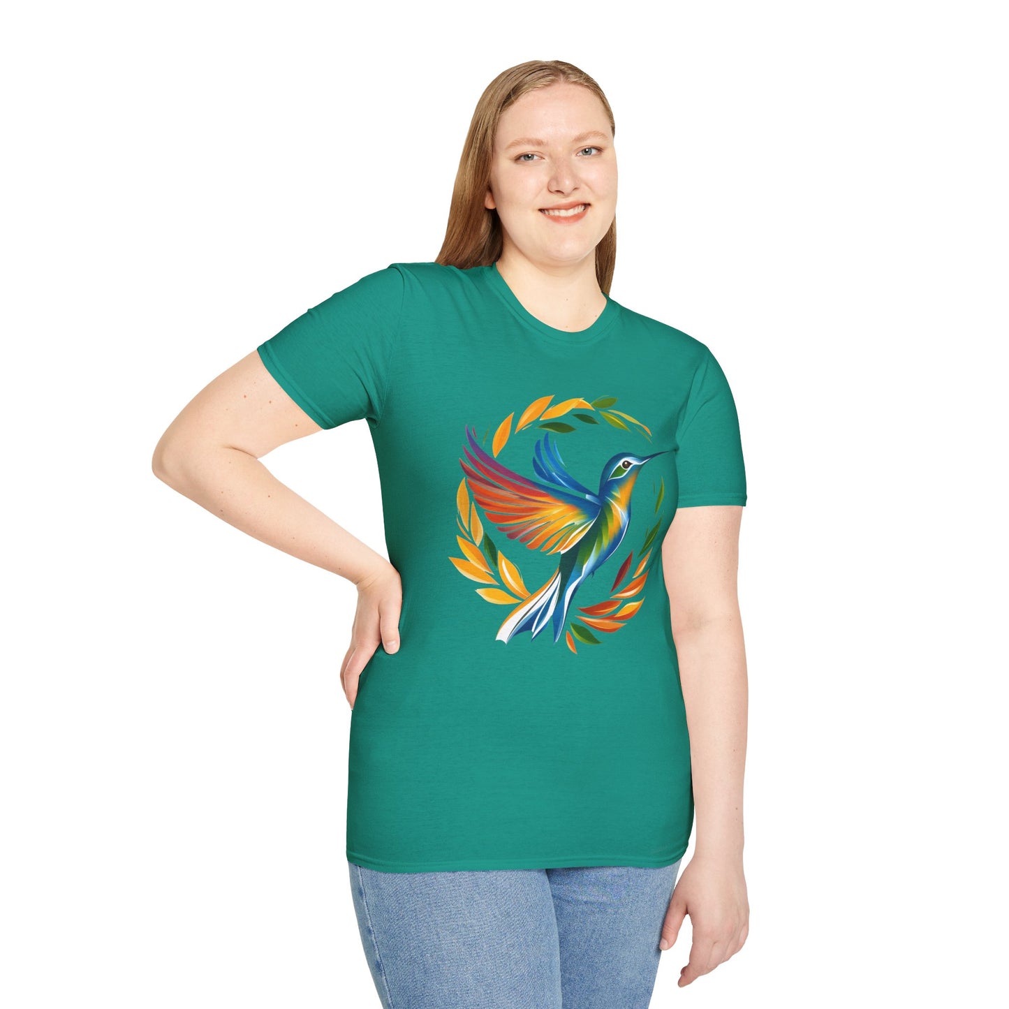 Hummingbird Rainbow Softstyle T-Shirt