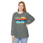 Easily Distracted by Birds Retro Sunset Long Sleeve Tee