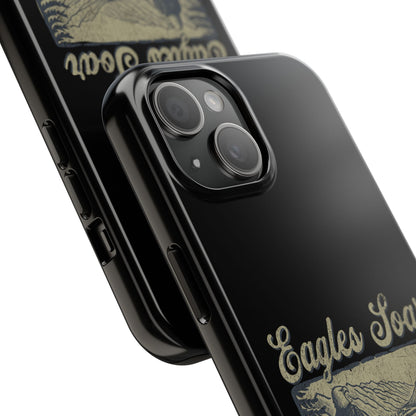 The Nerdy Birder - Eagles Soar Tough Phone Case, Nature Lover Gift, Hiking Accessory, Wildlife Enthusiast, Adventure Protection Case