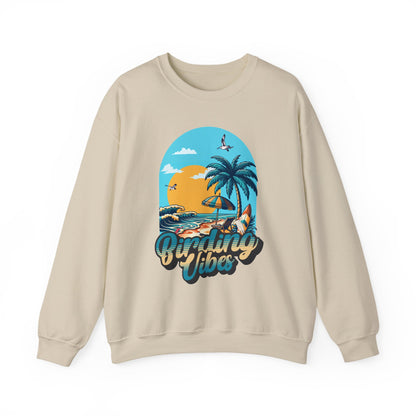 Birding Vibes Unisex Heavy Blend™ Crewneck Sweatshirt - Casual Beach Aesthetic