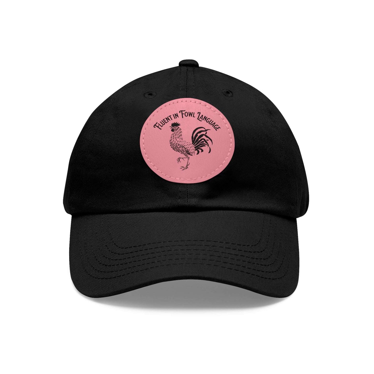 The Nerdy Birder - "Fluent in Fowl Language"  Dad Hat, Leather Patch Cap, Perfect Gift for Dads, Nature Lovers, Casual Style Cap, Summer Accessories