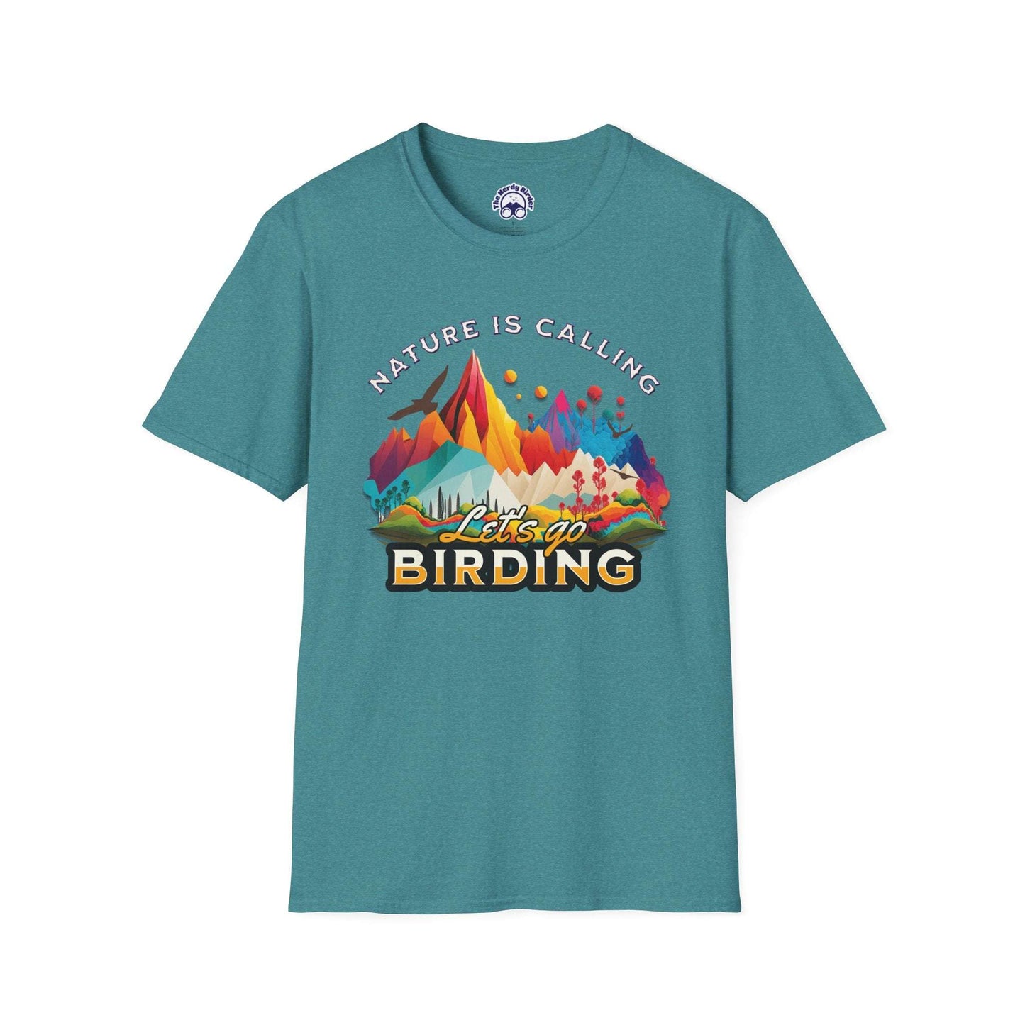Nature Is Calling Birding Unisex Softstyle T-Shirt