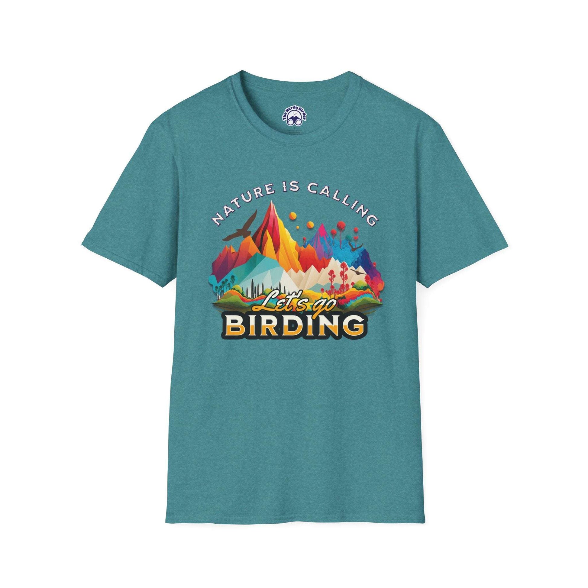 Nature Is Calling Birding Unisex Softstyle T-Shirt