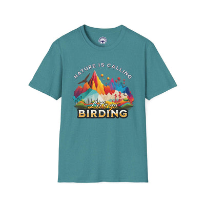 Nature Is Calling Birding Unisex Softstyle T-Shirt