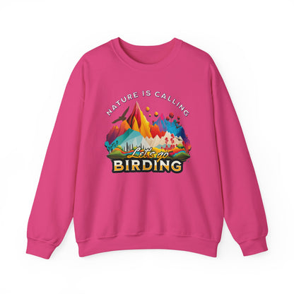 Nature is Calling Birding Sweatshirt | Unisex Heavy Blend™ Crewneck for Outdoor Lovers