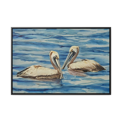 Serene Pelican Canvas Wrap - Coastal Wall Art for Beach Lovers
