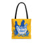 Calm the Flock Down Tote Bag | Fun Chicken Design for Farmers and Animal Lovers